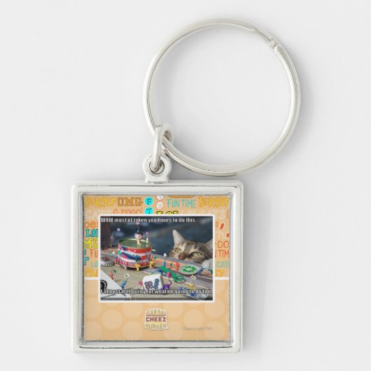 時間を取ることを持たなければなりません キーホルダー (正面)