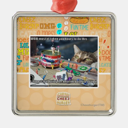 時間を取ることを持たなければなりません メタルオーナメント (正面)