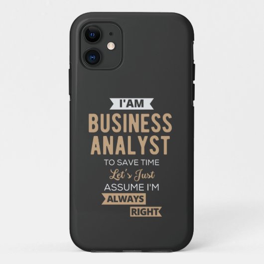 時間を取るためにビジネスアナリス救トを務める Case-Mate iPhoneケース (裏面)