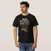 時間を取るためにビジネスアナリス救トを務める Tシャツ (正面フル)