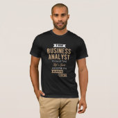 時間を取るためにビジネスアナリス救トを務める Tシャツ (正面フル)