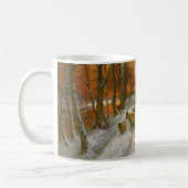 時間を均等にすることの色合いと光られる コーヒーマグカップ (左)