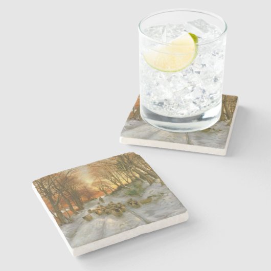 時間を均等にすることの色合いと光られる ストーンコースター (横)