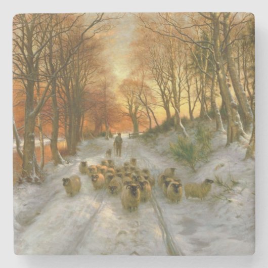 時間を均等にすることの色合いと光られる ストーンコースター (正面)