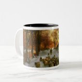 時間を均等にすることの色合いと光られる ツートーンマグカップ (正面左)