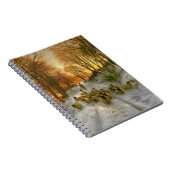 時間を均等にすることの色合いと光られる ノートブック (右側)