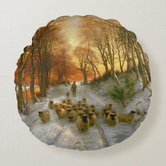 時間を均等にすることの色合いと光られる ラウンドクッション (正面)