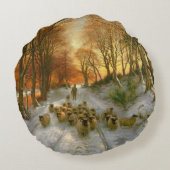 時間を均等にすることの色合いと光られる ラウンドクッション (裏面)