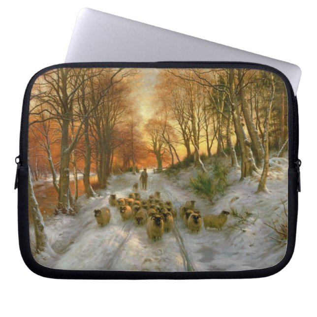 時間を均等にすることの色合いと光られる ラップトップスリーブ (正面)