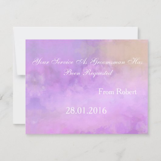 時間を埋め込むバックぼやけグラウンドの赤いネクタイ招待状 招待状 (裏面)