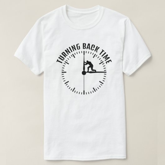 時間を戻すユニセックス Tシャツ (デザイン正面)