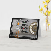 時間を戻せない:脱獄グリーティングカード カード (黄色い花)