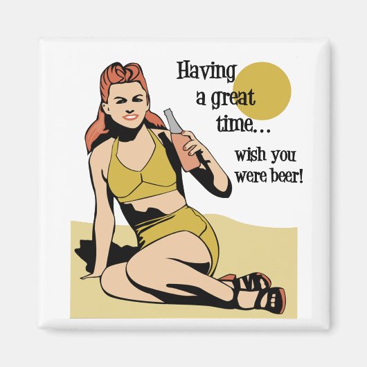 時間を持素晴らしつ マグネット (正面)