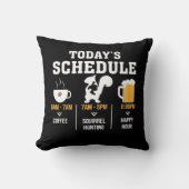 時間を捜している今日のスケジュールのコーヒーリス クッション (正面)