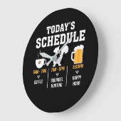 時間を捜している今日のスケジュールのコーヒーリス ラージ壁時計 (傾斜)