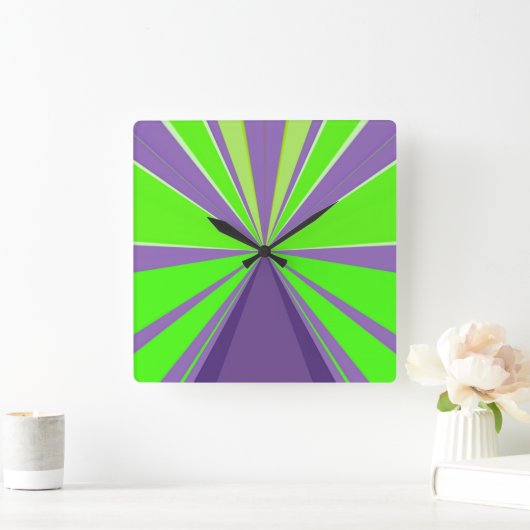 時間を最大限に スクエア壁時計 (ホーム)