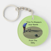 時間を測定するボウル、キーチェーン キーホルダー (正面)