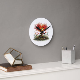 時間を無駄にしない ラウンド壁時計