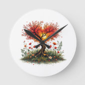 時間を無駄にしない ラウンド壁時計 (正面)