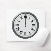 時間を表示する時計 マウスパッド (マウス)