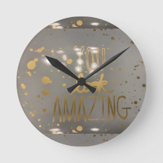 時間を見るたびに時計… ラウンド壁時計