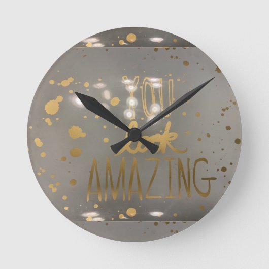 時間を見るたびに時計… ラウンド壁時計 (正面)