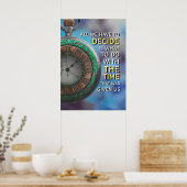 時間を賢く使う感動的引用文 ポスター (キッチン)