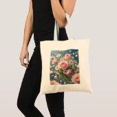時間を超越した優雅な花 トートバッグ (正面(商品))