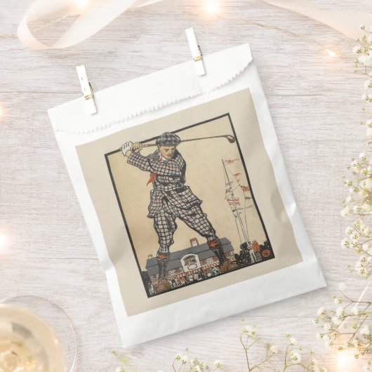 時間を通してゴルフ：男のスウィングゴルフクラブ フェイバーバッグ (クリップ留めされた状態)