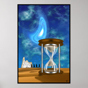 時間を通して渦を巻く ポスター