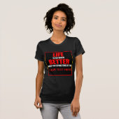 時間を過ごす時の人生は本当に良いのか?T- Tシャツ (正面フル)