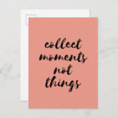 時間を集めるのは、物事を黒くしないフォント ポストカード (正面/裏面)