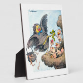 時間を食べ物を与えること フォトプラーク (側面)