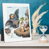 時間を食べ物を与えること フォトプラーク (側面)