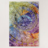 時間カラフル占星術抽象芸術 ジグソーパズル (縦)
