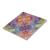 時間カラフル占星術抽象芸術 タイル (側面)