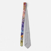 時間カラフル占星術抽象芸術 ネクタイ (裏面)