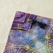 時間カラフル占星術抽象芸術 ビーチタオル (インサイチュ)