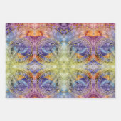 時間カラフル占星術抽象芸術 ラッピングペーパーシート (正面3)