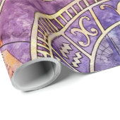 時間カラフル占星術抽象芸術 ラッピングペーパー (ロールコーナー)