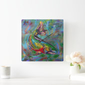 時間キーパーを殺す スクエア壁時計 (ホーム)