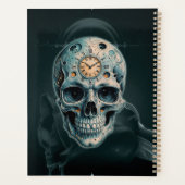 時間スカル:ローマ数字 プランナー手帳 (裏面)