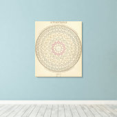 時間テーブル キャンバスプリント (インサイチュ (ウッドフロア))