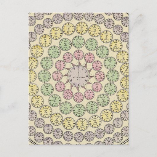 時間テーブル ポストカード (正面)