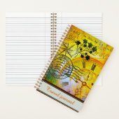 時間パーソナライズされた旅行仕訳帳 ノートブック (内側)