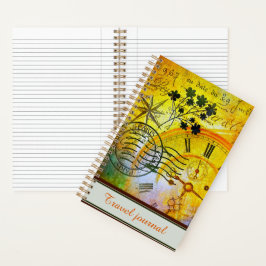 時間パーソナライズされた旅行仕訳帳 ノートブック