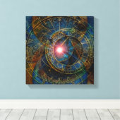 時間ホイール キャンバスプリント (インサイチュ (ウッドフロア))