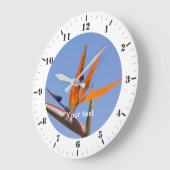 時間マーカーと分ダイヤルでパーソナライズ ラージ壁時計 (傾斜)