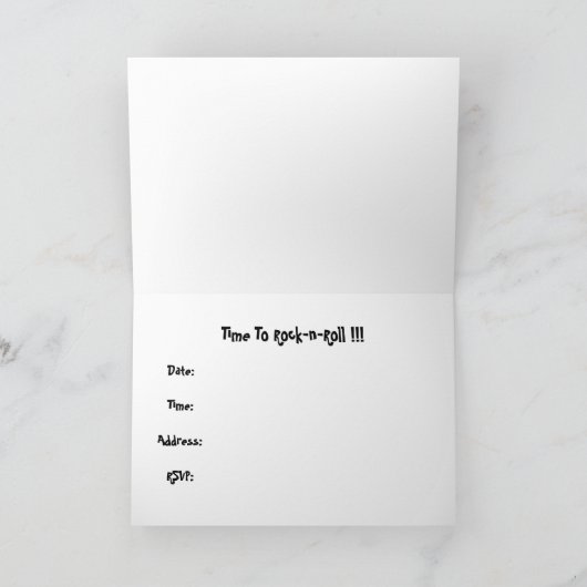 時間ロックnロール 招待状 (内部)