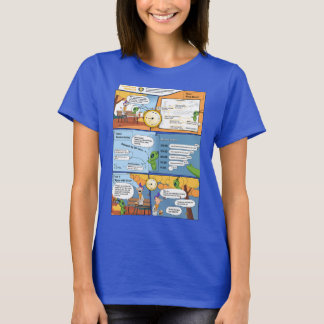 時間勝者漫画女性Tシャツ Tシャツ